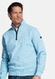 Baileys Jacquard Doubleface Sweat Half Zip Trui Sky Blue