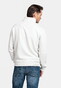 Baileys Jacquard Doubleface Sweat Half Zip Trui Soft Grey