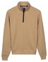 Baileys Jacquard Doubleface Sweat Half Zip Trui Zand