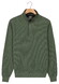 Baileys Jacquard Texture Uni Color Sweat Zip Collar Trui Dark Forest