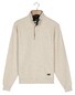 Baileys Jacquard Texture Uni Color Sweat Zip Collar Trui Kitt