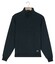 Baileys Jacquard Texture Uni Color Sweat Zip Collar Trui Navy