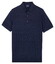 Baileys Knitted Short Sleeve Faux-Uni Polo Navy