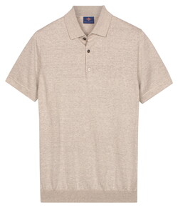 Baileys Knitted Short Sleeve Faux-Uni Polo Soft Grey