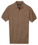 Baileys Knitted Short Sleeve Faux-Uni Polo Taupe