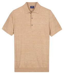 Baileys Knitted Short Sleeve Faux-Uni Polo Zand
