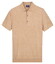Baileys Knitted Short Sleeve Faux-Uni Polo Zand