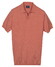 Baileys Knitted Short Sleeve No-Button Collar Polo Abrikoos