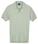 Baileys Knitted Short Sleeve No-Button Collar Polo Pastel Groen
