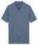 Baileys Knitted Short Sleeve No-Button Collar Polo Riviera Blue
