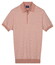 Baileys Knitted Two-Tone Jacquard Texture Polo Dusty Rose
