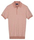 Baileys Knitted Two-Tone Jacquard Texture Polo Dusty Rose