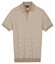 Baileys Knitted Two-Tone Jacquard Texture Polo Zand