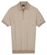 Baileys Knitted Two-Tone Jacquard Texture Polo Zand