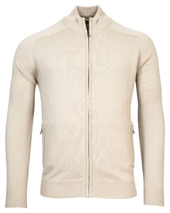 Baileys Lambswool Cardigan Zip Single Knit Vest Off White