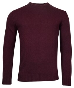 Baileys Lambswool Crew Neck Single Knit Pullover Bordeaux