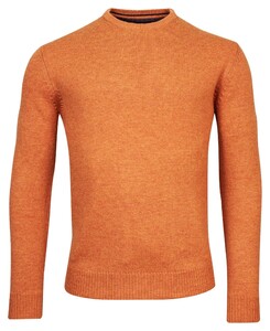 Baileys Lambswool Crew Neck Single Knit Pullover Dark Gold