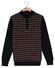 Baileys Lambswool Half Zip Allover Jacquard Pattern Knit Trui Deep Mauve