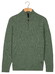 Baileys Lambswool Half Zip Argyle Jacquard Knit Trui Dark Forest