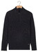 Baileys Lambswool Half Zip Argyle Jacquard Knit Trui Navy