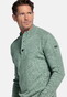 Baileys Lambswool Half Zip Buttons Sleeve Rib Details Trui Misty Green
