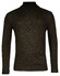 Baileys Lambswool Rollneck Fantasy Diagonal Cable Knit Trui Donker Groen