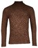 Baileys Lambswool Rollneck Fantasy Diagonal Cable Knit Trui Tobacco