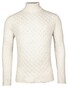 Baileys Lambswool Rollneck Fantasy Diagonal Cable Knit Trui Wit