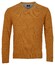 Baileys Lambswool V-Neck Single Knit Pullover Dark Gold
