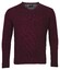 Baileys Lambswool V-Neck Single Knit Trui Bordeaux