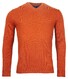 Baileys Lambswool V-Neck Single Knit Trui Dark Terra