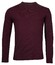 Baileys Lamswol Ronde Hals Single Knit Trui Bordeaux