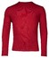 Baileys Lamswol Ronde Hals Single Knit Trui Rood