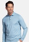 Baileys Long Sleeve Jersey Cotton Blend Polo Ocean Blue