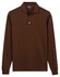 Baileys Long Sleeve Placket Buttons Polo Bruin