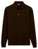 Baileys Long Sleeve Placket Buttons Polo Dark Cassis