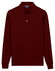 Baileys Long Sleeve Placket Buttons Polo Port Red