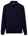 Baileys Long Sleeve Placket Buttons Poloshirt Navy