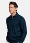 Baileys Long Sleeve Subtle Two-Tone Polo Dark Blue