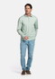 Baileys Long Sleeve Subtle Two-Tone Polo Misty Green