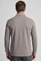 Baileys Long Sleeve Subtle Two-Tone Polo Stone Grey