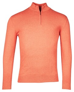 Baileys Luxury Pima Cotton Half Zip Collar Single Knit Trui Light Coral