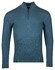 Baileys Luxury Pima Cotton Half Zip Collar Single Knit Trui Steel Blue