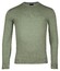 Baileys Luxury Pima Cotton Uni Color Crew Neck Single Knit Trui Olive Green Melange