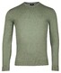 Baileys Luxury Pima Cotton Uni Color Crew Neck Single Knit Trui Olive Green Melange