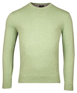 Baileys Luxury Pima Cotton Uni Color Crew Neck Single Knit Trui Pastel Groen