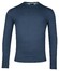 Baileys Luxury Pima Cotton Uni Color Crew Neck Single Knit Trui Steel Blue