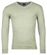Baileys Luxury Pima Cotton V-Neck Single Knit Pullover Misty Green Melange