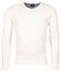 Baileys Luxury Pima Cotton V-Neck Single Knit Trui Off White