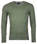 Baileys Luxury Pima Cotton V-Neck Single Knit Trui Olive Green Melange